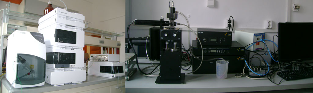 High Performance Liquid Cromatograph preparativ Agilent Technologies 1200 Series + Spectrometru Stopped-Flow SFM-300/S BioLogic Science Instruments