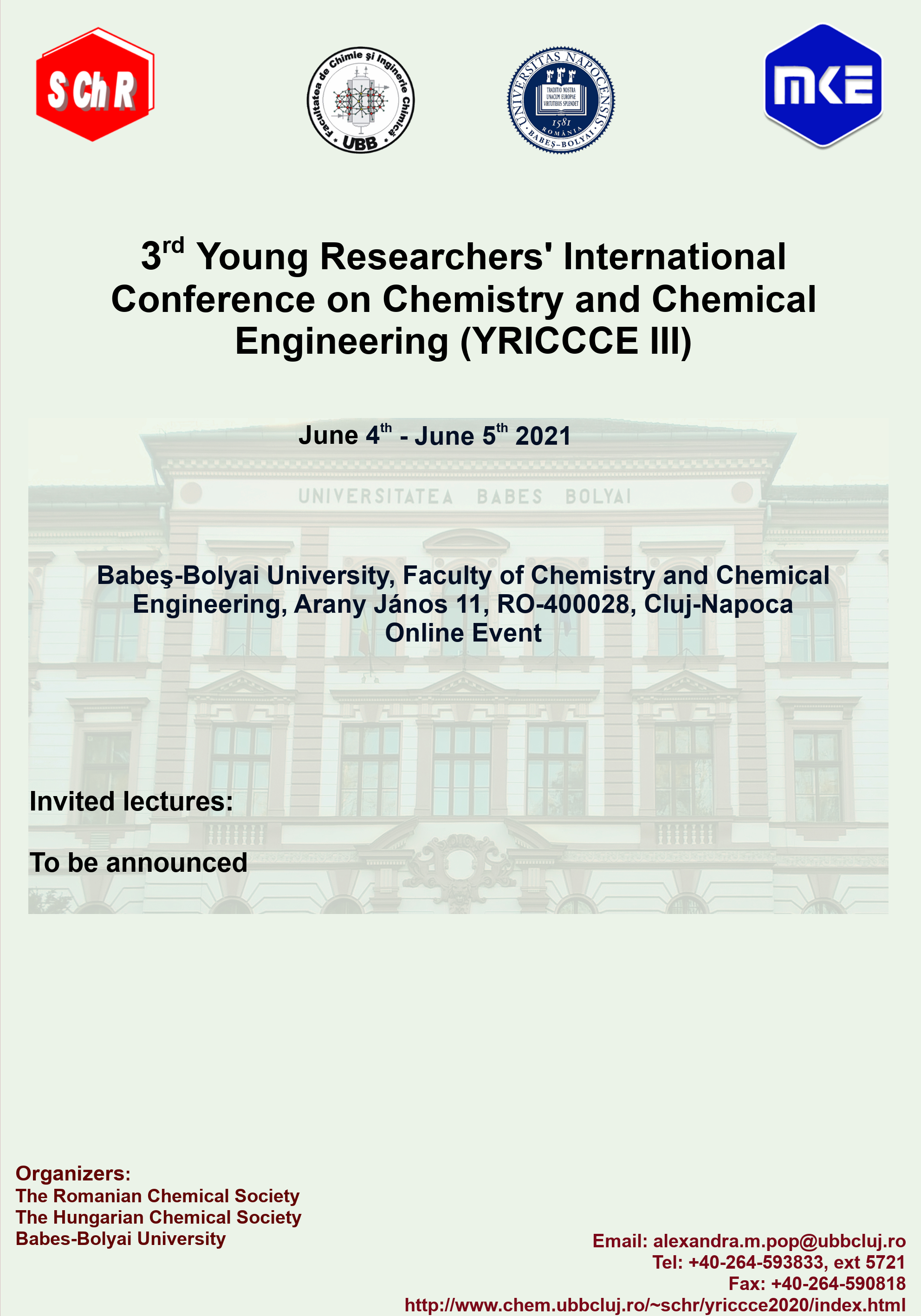 Invited · Young Researchers' International Conference on Chemistry and ...